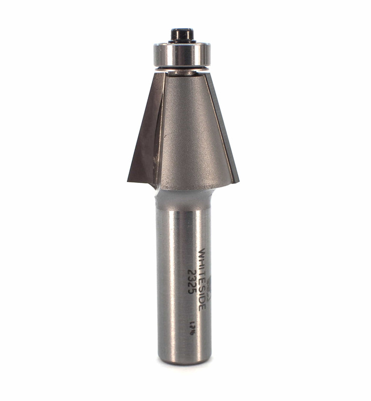 2325 Edge Bevel Router Bit 15 A 1/2" SH 1" CL X 15/16" CH 2-3/4" OL